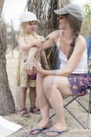 Mother and Daughter together on Vacation