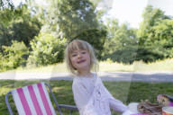 Blonde Girl smiling