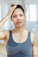 Thoughtful sporty Woman 
