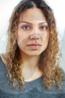 Portrait of a Woman with curly Hair 