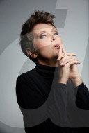 Mature Woman wearing a black Turtleneck
