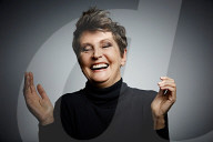 Mature Woman wearing a black Turtleneck