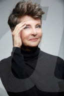 Mature Woman wearing a black Turtleneck