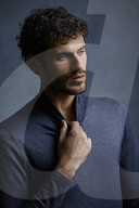  Young Man wearing blue Turtleneck
