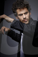Young Man wearing a Leather Jacket