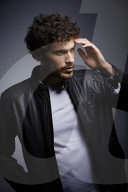 Young Man wearing a Leather Jacket