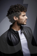 Young Man wearing a Leather Jacket