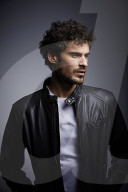 Young Man wearing a Leather Jacket