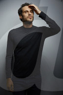  Portrait of a Young Man wearing a grey Pullover