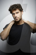  Young Man wearing a dark T-Shirt