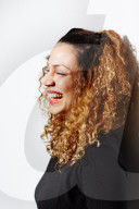 Portrait of a Woman with curly Hair 