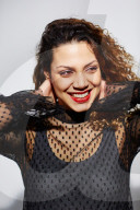 Portrait of a Woman with curly Hair 