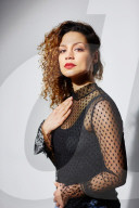 Portrait of a Woman with curly Hair 