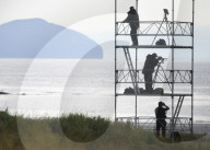 NEWS - Hatte Zeit für eine Runde Golf: Donald Trump im birtischen Turnberry Resort