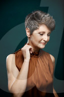 Mature Woman dressed up for Christmas