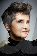 Mature Woman wearing a Flight Jacket