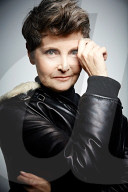 Mature Woman wearing a Flight Jacket
