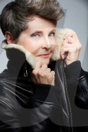 Mature Woman wearing a Flight Jacket