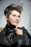 Mature Woman wearing a Flight Jacket