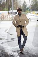  Man walking through the Streets
