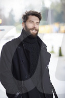 Man walking through the Streets