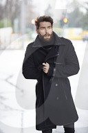 Man walking through the Streets