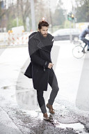 Man walking through the Streets