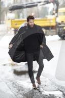Man walking through the Streets