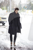 Man walking through the Streets
