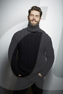  Portrait of a Man wearing a black Turtleneck