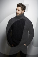  Portrait of a Man wearing a black Turtleneck