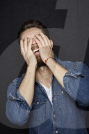  Man with Full Beard wearing a Denim Jacket