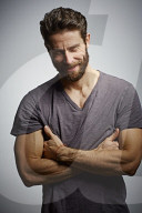  Man with Full Beard wearing a T-Shirt