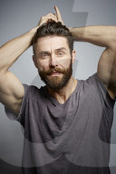  Man with Full Beard wearing a T-Shirt