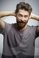 Man with Full Beard wearing a T-Shirt