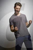 Man with Full Beard in a Flush of Victory