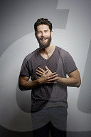  Man with Full Beard wearing a T-Shirt