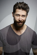  Man with Full Beard wearing a T-Shirt