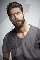  Man with Full Beard wearing a T-Shirt