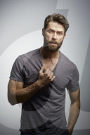  Man with Full Beard wearing a T-Shirt
