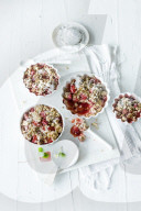 Erdbeer-Rhabarber-Crumble, Strawberry Rhubarb Crumble