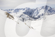 Snow-covered Mountainscape in Austria