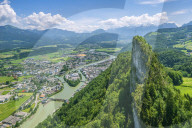 View upon Salzachtal, Austrian Alps