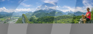 Woman resting during a Trekking Tour at Berchtesgaden Alps