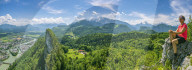 Woman resting during a Trekking Tour at Berchtesgaden Alps