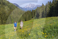 People hiking in Austria