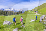 People hiking in Austria