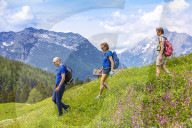 People hiking in Austria