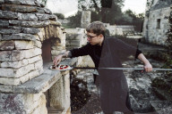 Man preparing Pizza