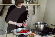 Peeling boiled Tomatoes